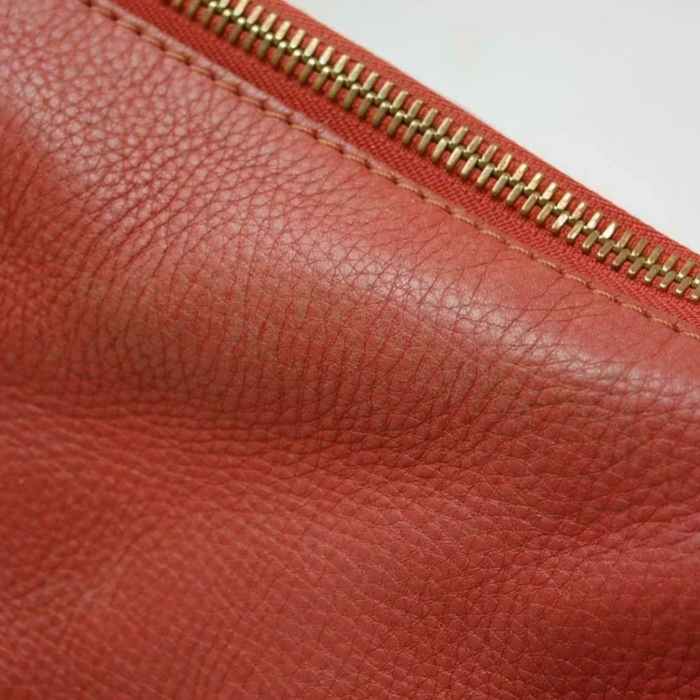 Auth Chloe Marcie Medium Shoulder Bag Leather Maple